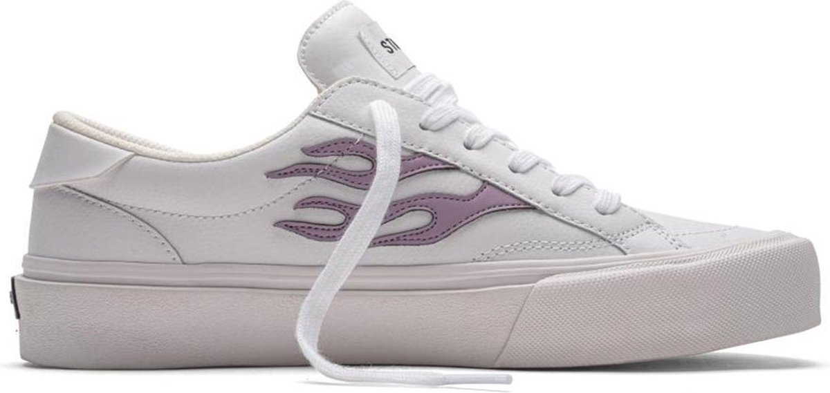 STRAYE Logan Sneakers Dames - Flame White / Lavender Leather - EU 41.5