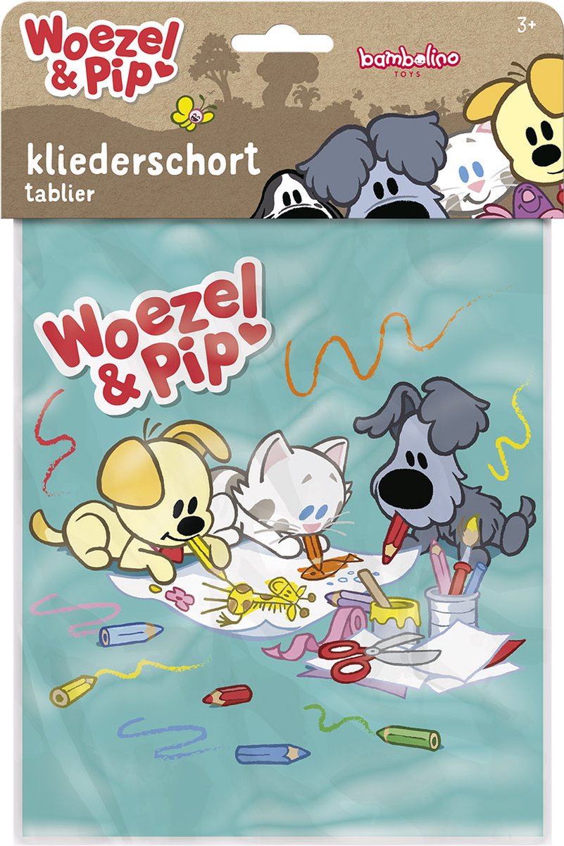 Woezel & Pip kliederschort, knutselschort - creatief speelgoed - 3 tot 5 jaar - Bambolino Toys — afbeelding 2