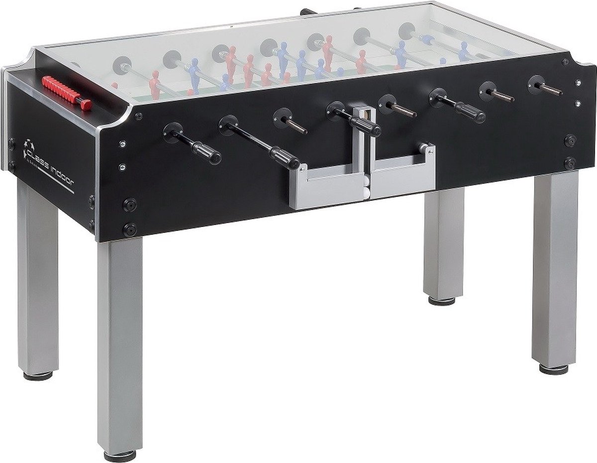 Garlando Voetbaltafel Class Indoor - Zwart - Grijs - Kickertafel - Voetbaltafel