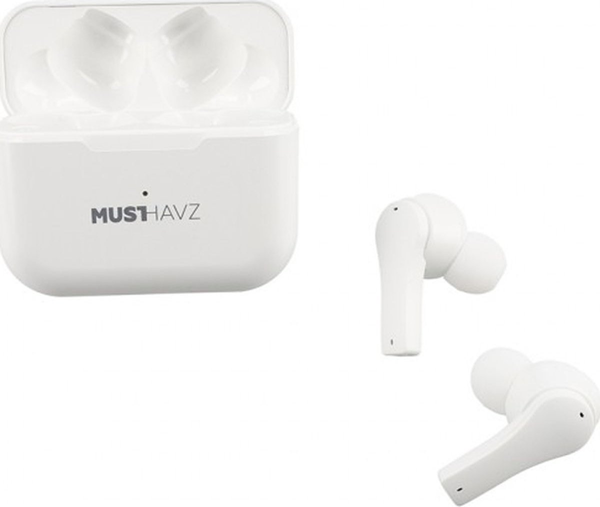 MustHavz True Wireless Earphone Earbuds - Draadloze Oordopjes - Wireless Bluetooth Earphones - Oortjes geschikt voor Apple en Android - Wit/White