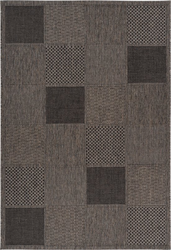 Tapijt Structureel SOLE D3872 Ornament, Kader Plat Geweven, Twee Poolh 80x250 Cm Tapijt Structureel SOLE D3872 Ornament, Kader Plat Geweven, Twee Poolh 80x250 Cm