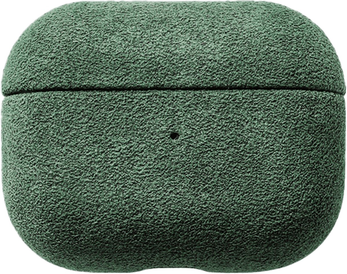 Alcanside Alcantara Hoesje Geschikt voor Apple AirPods Pro - Midnight Green