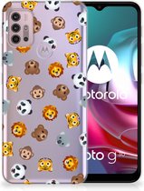 TPU bumper geschikt voor Motorola Moto G30 | G10 Dieren Emojis