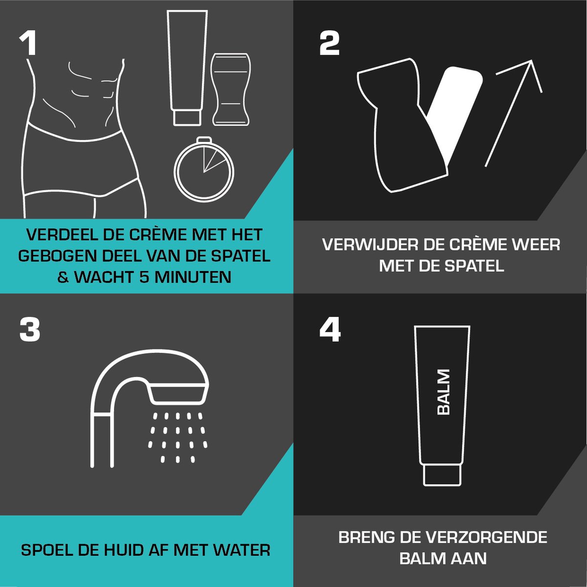 Veet Men Ontharingskit voor Intieme Delen - Ontharingscrème en Aftercare balsem – 100ml + 50ml - 6 Stuks - Voordeelverpakking — cadeau in Cadeau-ideeën - foto 5