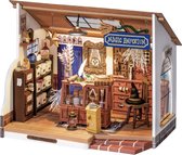 Robotime - Modélisme - Kiki's Magic Emporium - Kit Miniature - Maquettes en bois en Bois - Bois/Papier/Plastique - Modélisme - DIY - Puzzle 3D Bois - Adolescents - Adultes - Diorama
