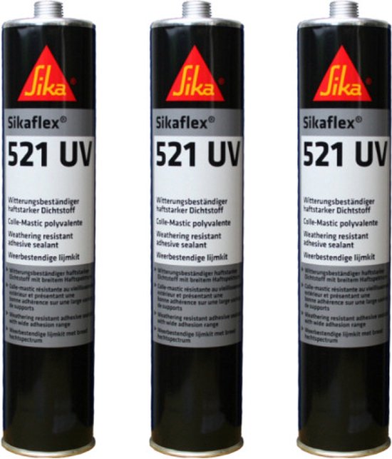 Sikaflex 521 Blanc - Mastic-scellant Bas Module Résistant Aux UV - Cartouche 300 Ml