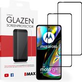 2-pack BMAX geschikt voor Motorola Moto G82 5G Screenprotector - Full Cover - Gehard glas - Tempered glas - Motorola screenprotectors 2 stuks - Telefoonglaasje - Beschermglas - Glasplaatje - Screensaver - Screen protector - Case friendly - Zwart