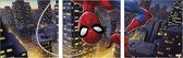 Marvel Comics - Set de 3 toiles - Spiderman à l'envers - 30x90cm