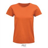 SOL'S - Pioneer T-Shirt dames - Oranje - 100% Biologisch Katoen - L
