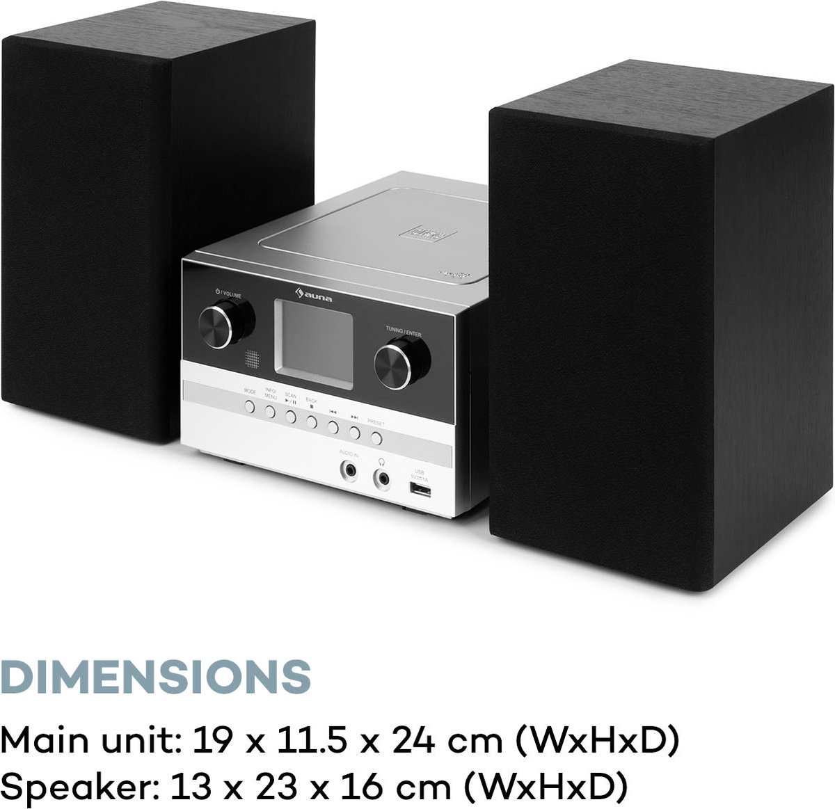 Auna Connect System S Stereoinstallatie met Luidspreker