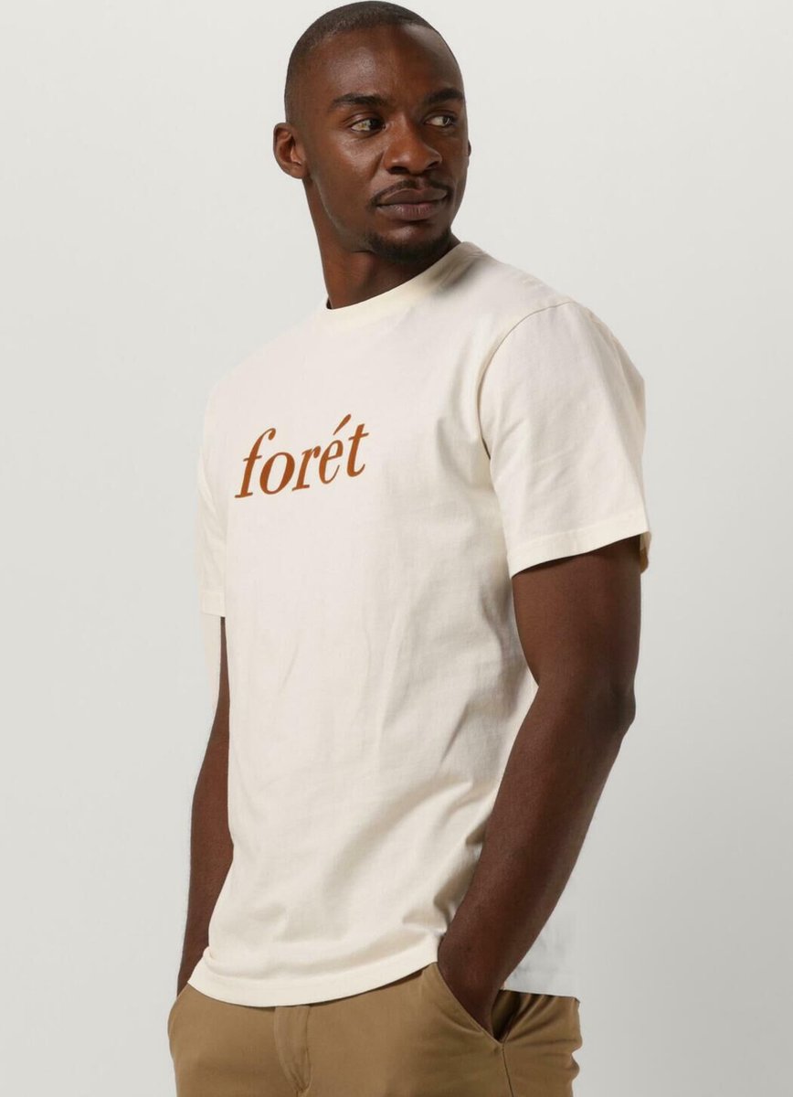 Forét Resin Polo's & T-shirts Heren - Polo shirt - Gebroken wit - Maat M
