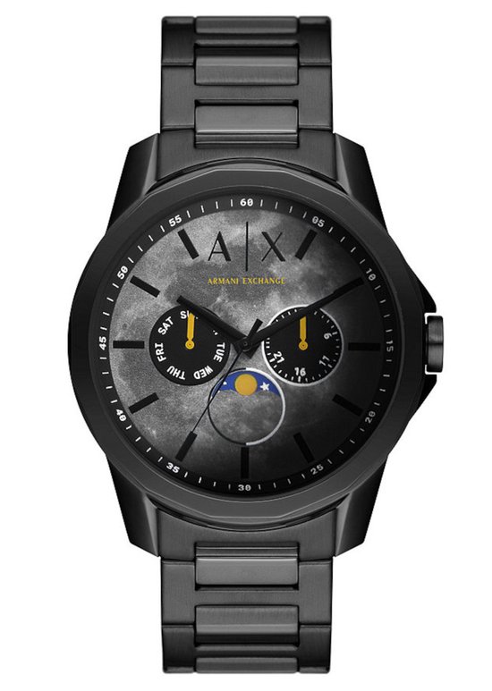 Armani Exchange Banks AX1738 Horloge - Staal - Zwart - Ø 44 mm