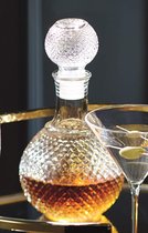 karaf / crystal glass / Set for Whisky Glasses - BarCraft Grinded glass decanter for whiskey and brandy