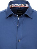 Venti Modern Fit Blauw Gewerkt Overhemd 134023500-101 - XL