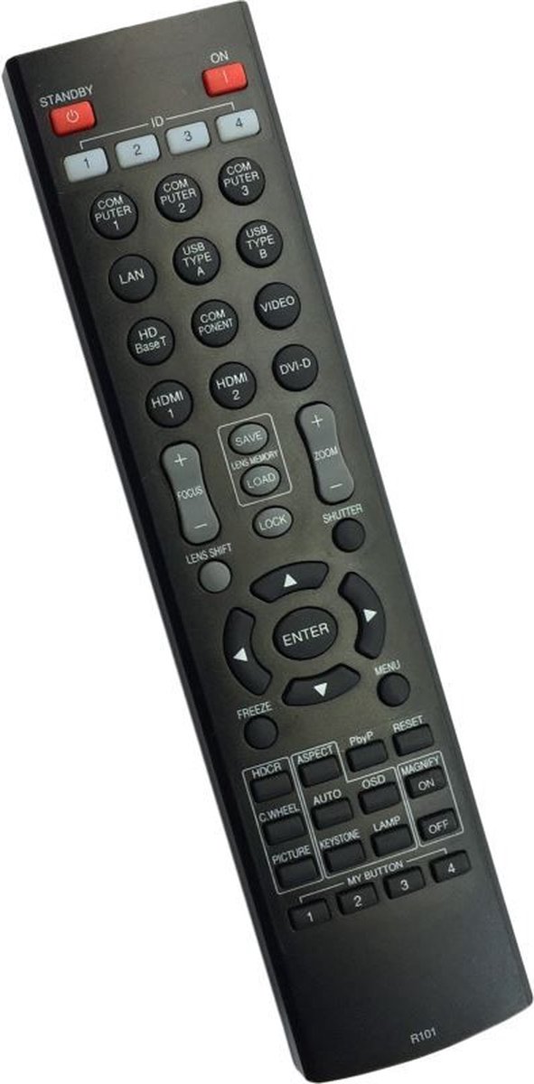 Afstandsbediening geschikt voor de DUKANE ImagePro 9011HD beamer, vervangt R102 / HL02804