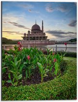 Dibond - Putra-Moskee - Maleisië - 30x40 cm Foto op Aluminium (Met Ophangsysteem)