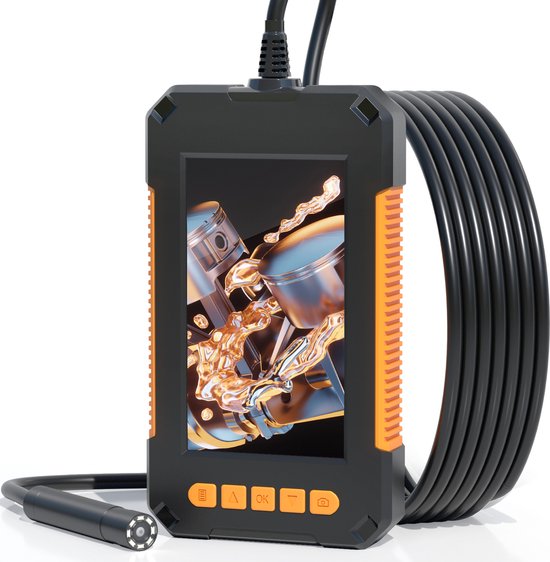 Strex Inspectiecamera met Scherm 5M - 1080P HD - 4.3 inch LCD scherm - IP67 Waterdicht - LED Verlichting - Endoscoop - Inspectie Camera