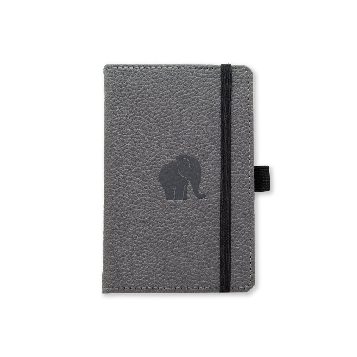 Dingbats* Wildlife A6 Notitieboek – Grey Elephant Stippen – Bullet Journal met 100 gsm Inktvrij Papier – Schetsboek met Harde Kaft, Elastische Sluiting en Bladwijzer
