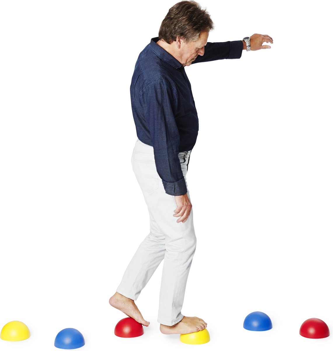 Gonge Plastieke Hemispheres - Rood - Leersysteem - Educatief Speelgoed - Motoriek