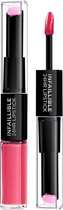 L'Oréal Paris Infaillible 24H Lipstick - Langhoudende 2-staps Lipstick met Vitamine E - 214 Raspberry For Life - Pruim- - 5.7ml