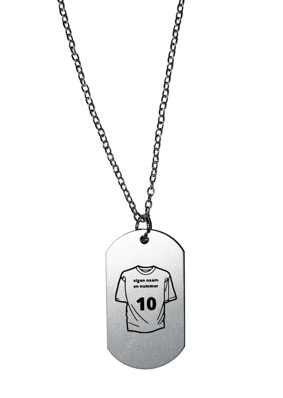 Akyol - voetbalshirt met naam en nummer ketting - Voetbal - voetballer - voetbalster - voor jongens en meisjes - voetbal - sport - bal - cadeau - kado - geschenk - gift - verjaardag - feestdag