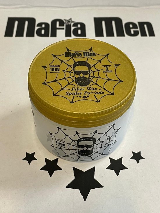Mafia Men Fiber Haarwax - Spider Pomade (150 ml) Spinnen Web Effect - Professional Haar Wax