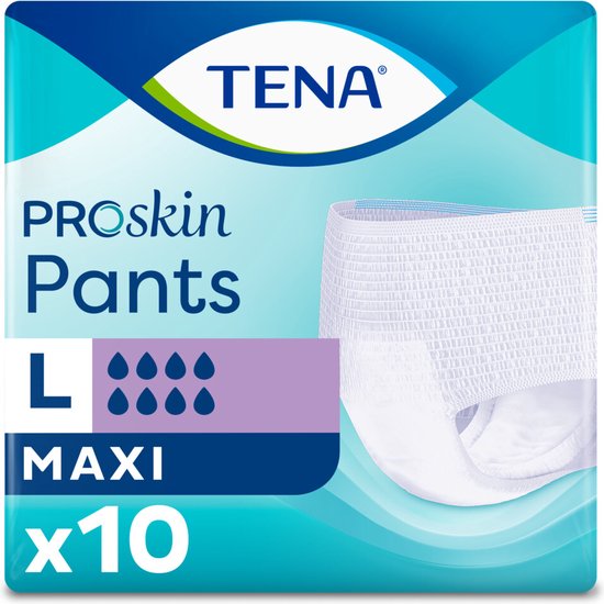 4x TENA ProSkin Pants Maxi Large - 10 stuks/pak