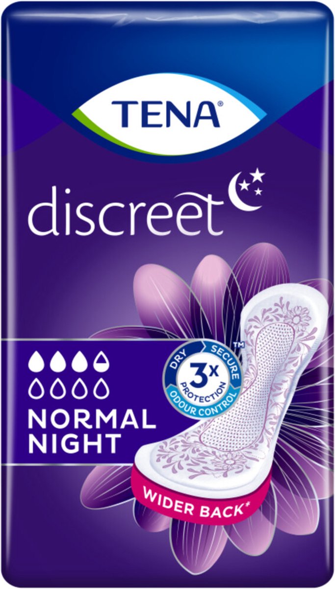 Goedkoopste Tena Discreet Normal Night - 6x20st - inlegverband voor 's nachts