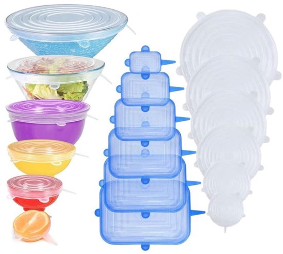 Dailygoody - Transparante herbruikbare silicone-lenden