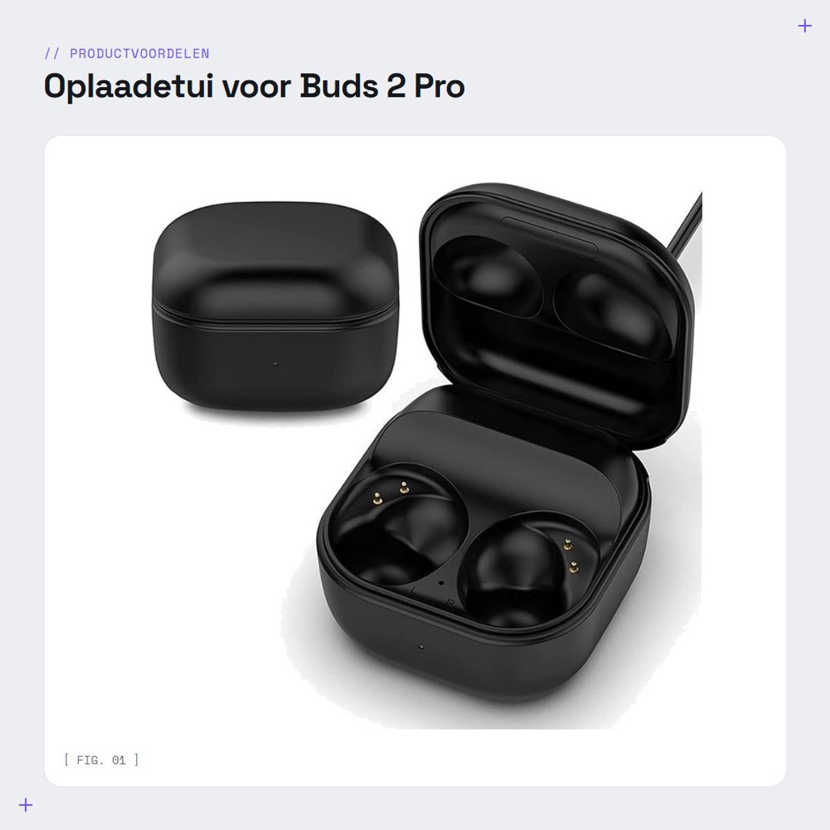 Dailygoods - Oplaadetui voor Buds 2 Pro, Vervangend Dockingstation