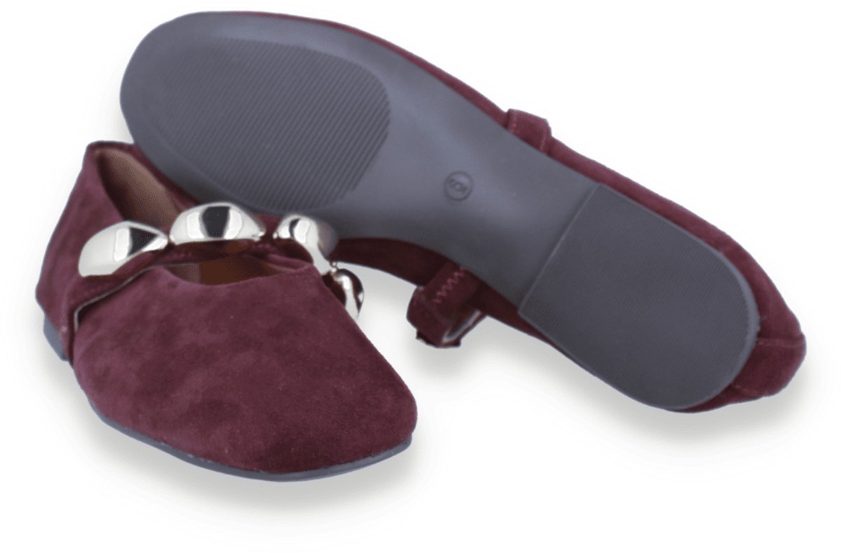 Steve Madden Ballerina Poppin | Bordeaux | Maat: 40