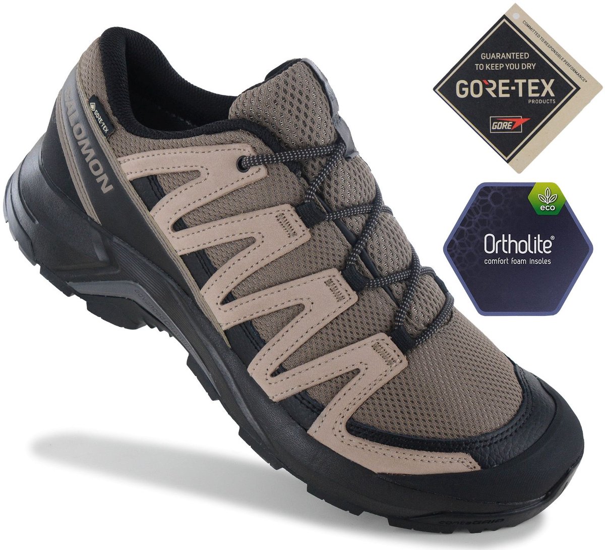 Salomon X-Adventure Recon Low GTX GORE-TEX Heren Wandelschoenen Trekking Schoenen 490960 Bruin
