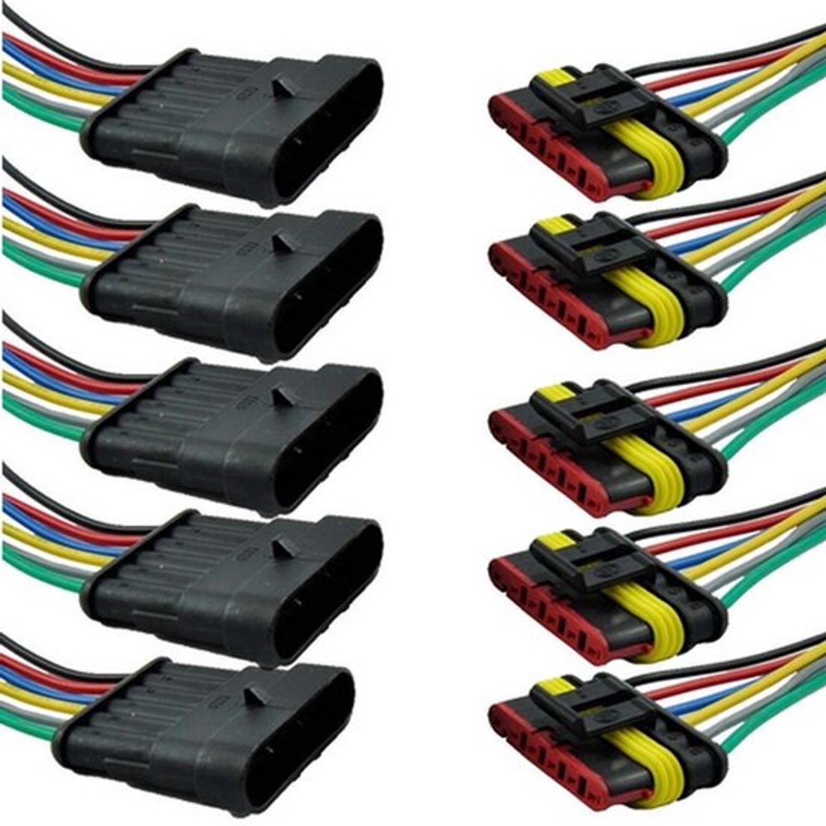 IMstore - 5 stuks polige waterdichte elektrische connector
