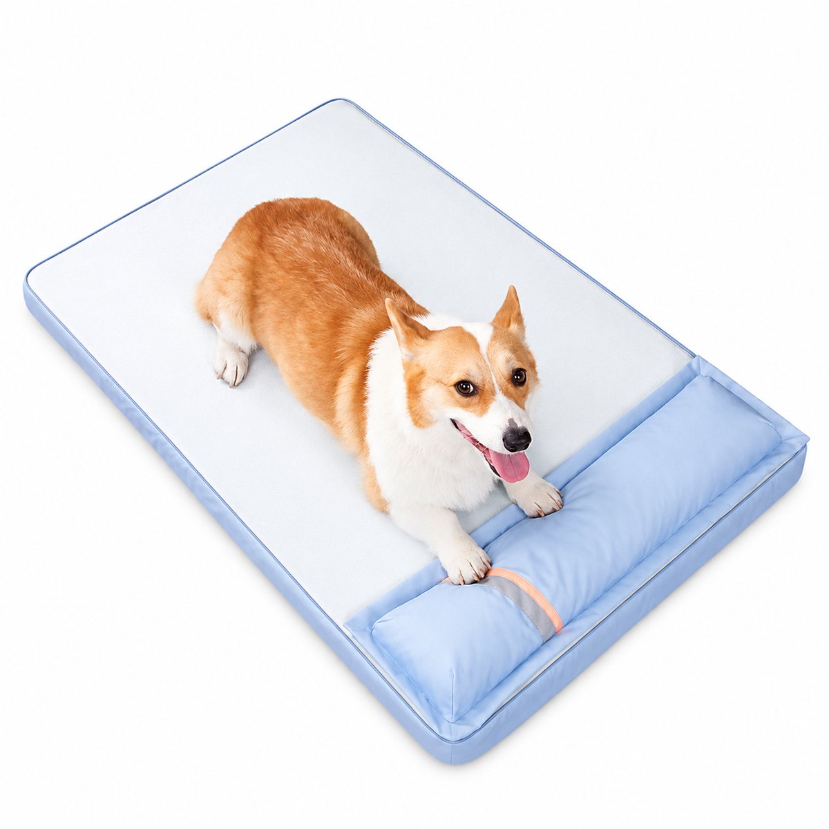 Lifero Verkoelend Hondenbed - Koelmat - Koelbed Honden, Katten - Cooling Mat - Verkoelende Mat met Hoofdkussen - Wasbaar en Koelen