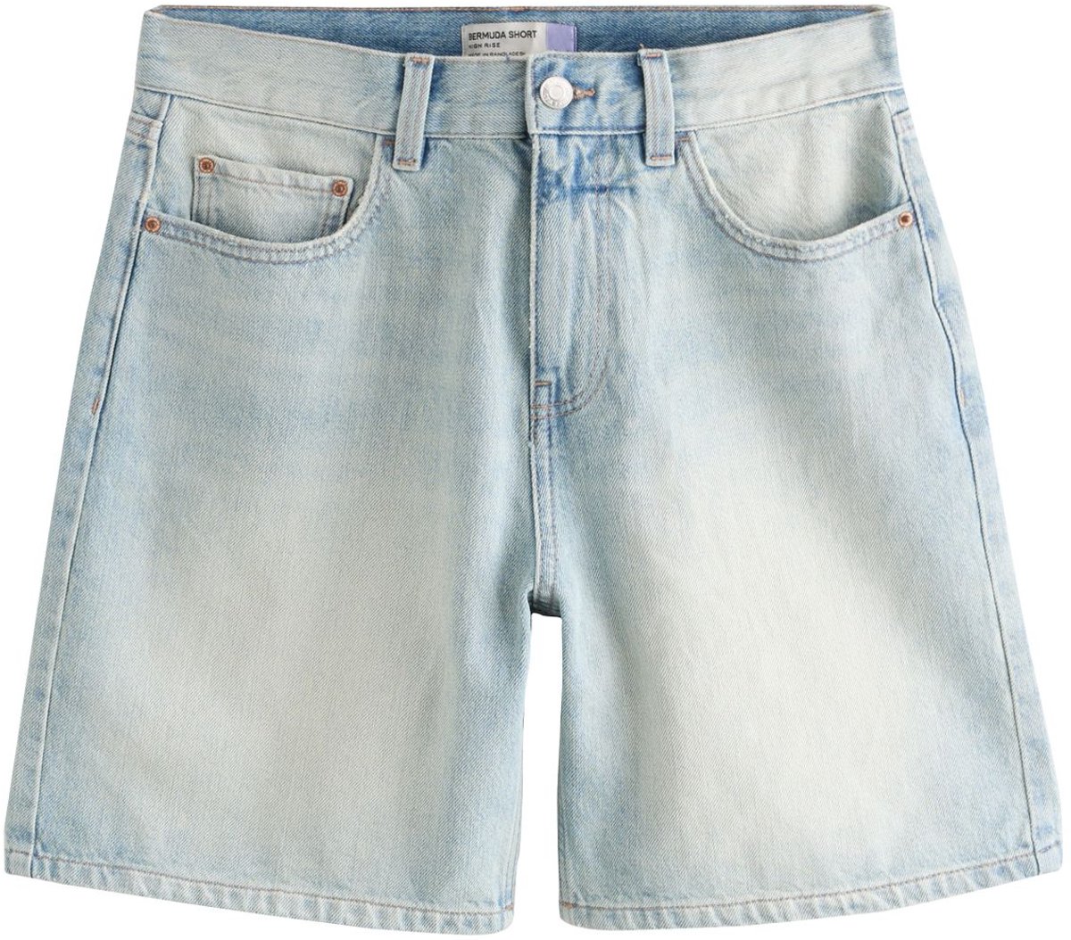 Next - Dames - Denim bermudashort - Blauw
