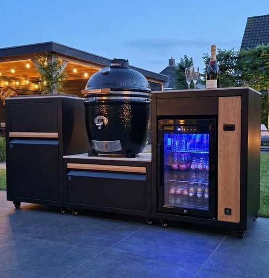 GRILLNEST BUITENKEUKEN SET 363 - IVORY WHITE - KAMADO MONOLITH ONE.55 - FRIDGE — afbeelding 2