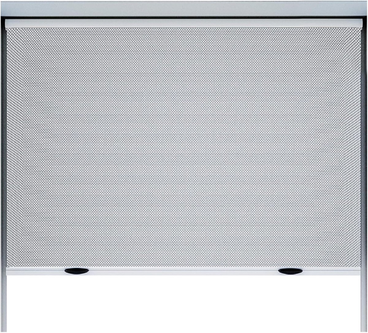 Famanu – Oprolbaar muggennet voor ramen, 100 x 100 cm, duurzaam glasvezelgaas, eenvoudig te installeren, effectieve insectenbescherming, ideaal voor frisse lucht
