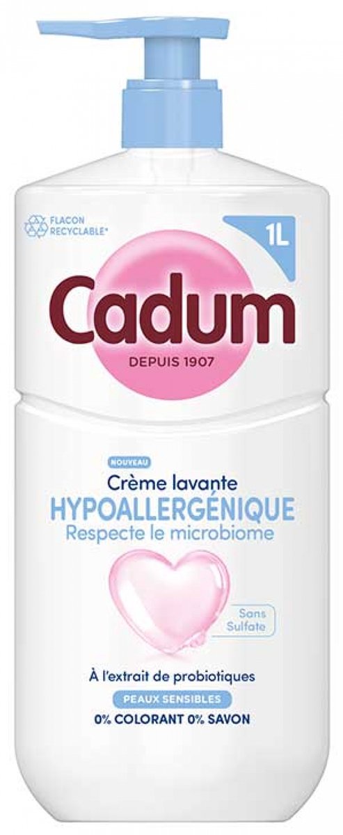 Cadum Hypoallergene Douchecrème Tolerantie Gevoelige Huid 750 ml