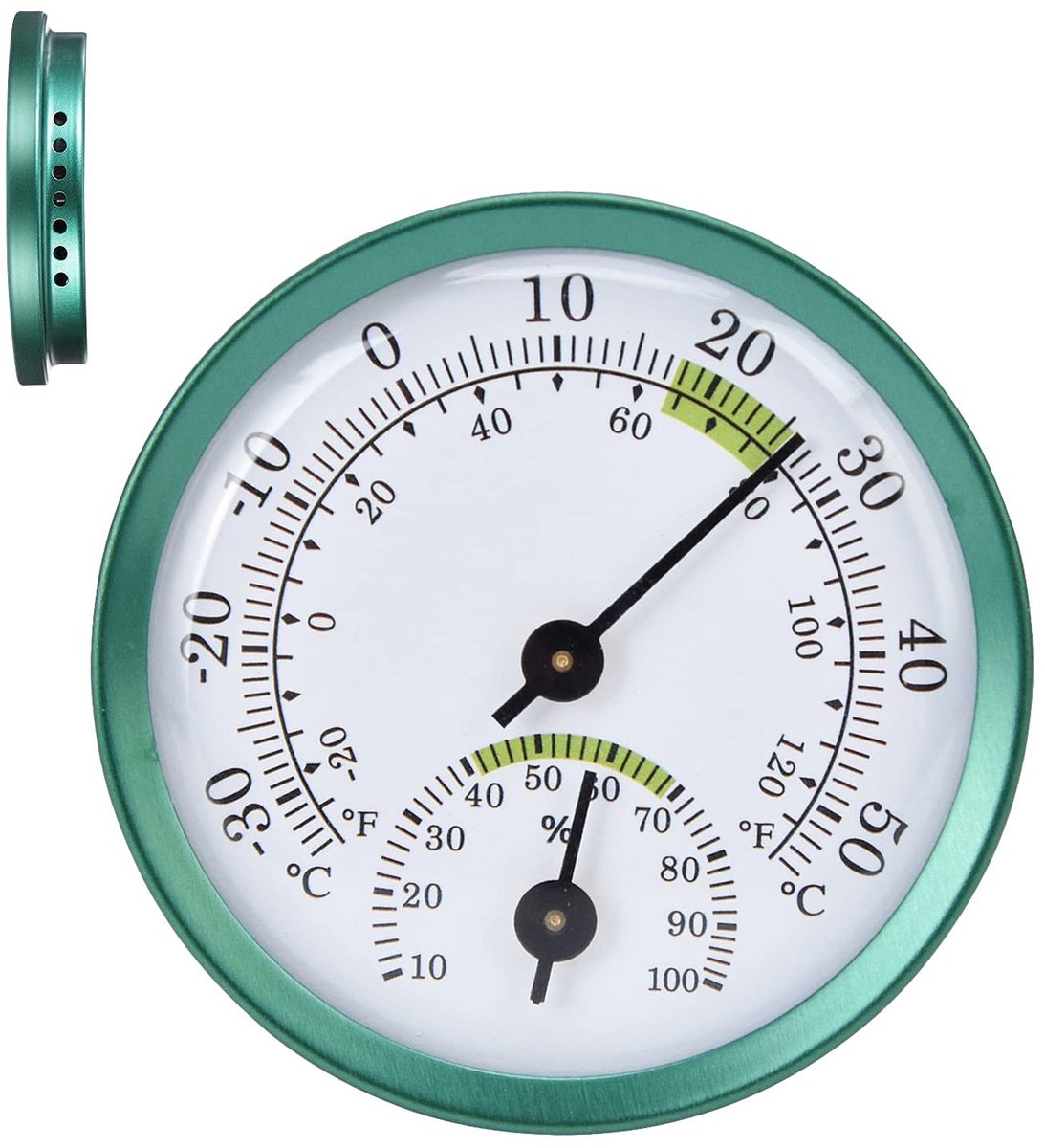 Dailygoods- Thermometer Binnen/Buiten - Grote Schermnummers - Thermometer Zwembad - Thermometer Terras - Wandmontage - Decoratieve Wanddecoratie - Buitenthermometer