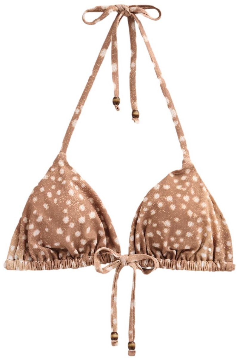 Next - Dames - Driehoekige bikinitop - Bruin