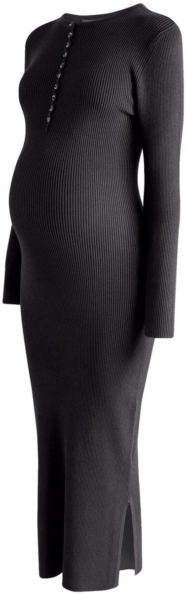 Next Dames - Gebreide zwangerschapsjurk met lange mouwen - Grijs Charcoal Grey
