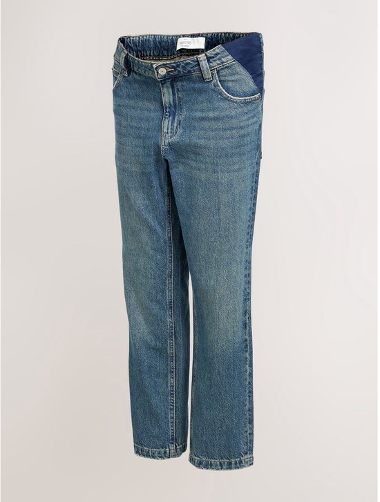 Next - Dames - Onder de buik zwangerschapsjeans met rechte pijpen - Blauw