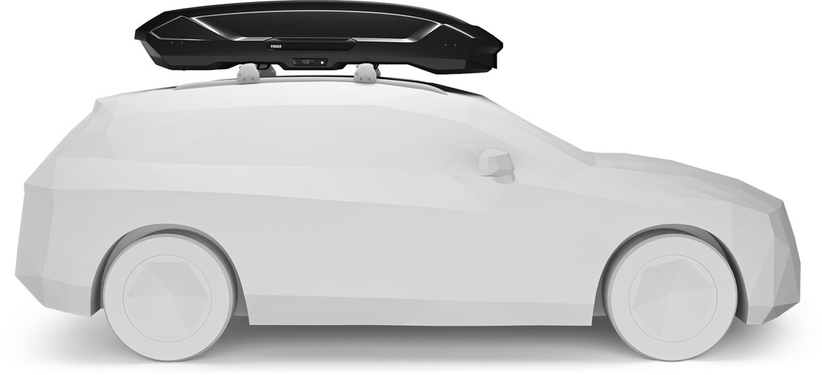 Thule Motion 3 XXL Black Glossy - Dakkoffer - 2 zijden te openen - 75kg laadvermogen – 590 L inhoud – foto 4