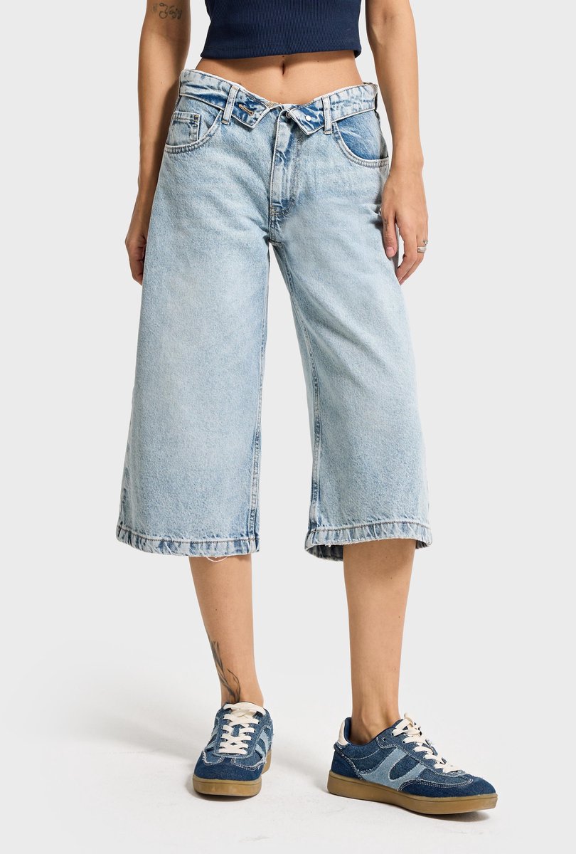It's Basic - BERMUDA DENIM SHORT - ICE