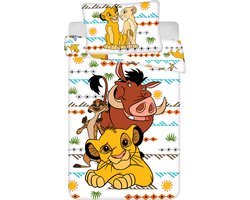 Disney The Lion King Dekbedovertrek Timon en Pumba - 140 x 200 cm