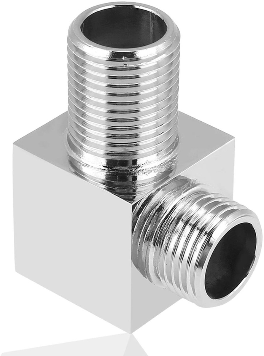 Dailygoods- Wandvoorziening Elleboog voor Handdouche - G1/2 Doucheslang Connector - Verbor