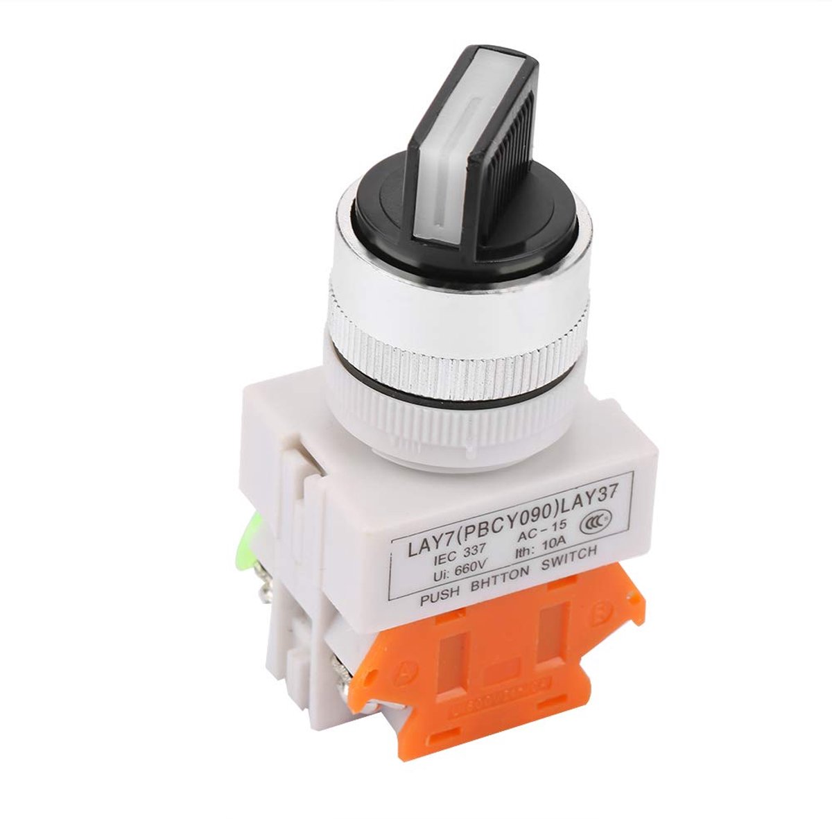 Rotary switch 2 posities - zelfvergrendeling - 1NO+1NC - lange levensduur - ShopVlot