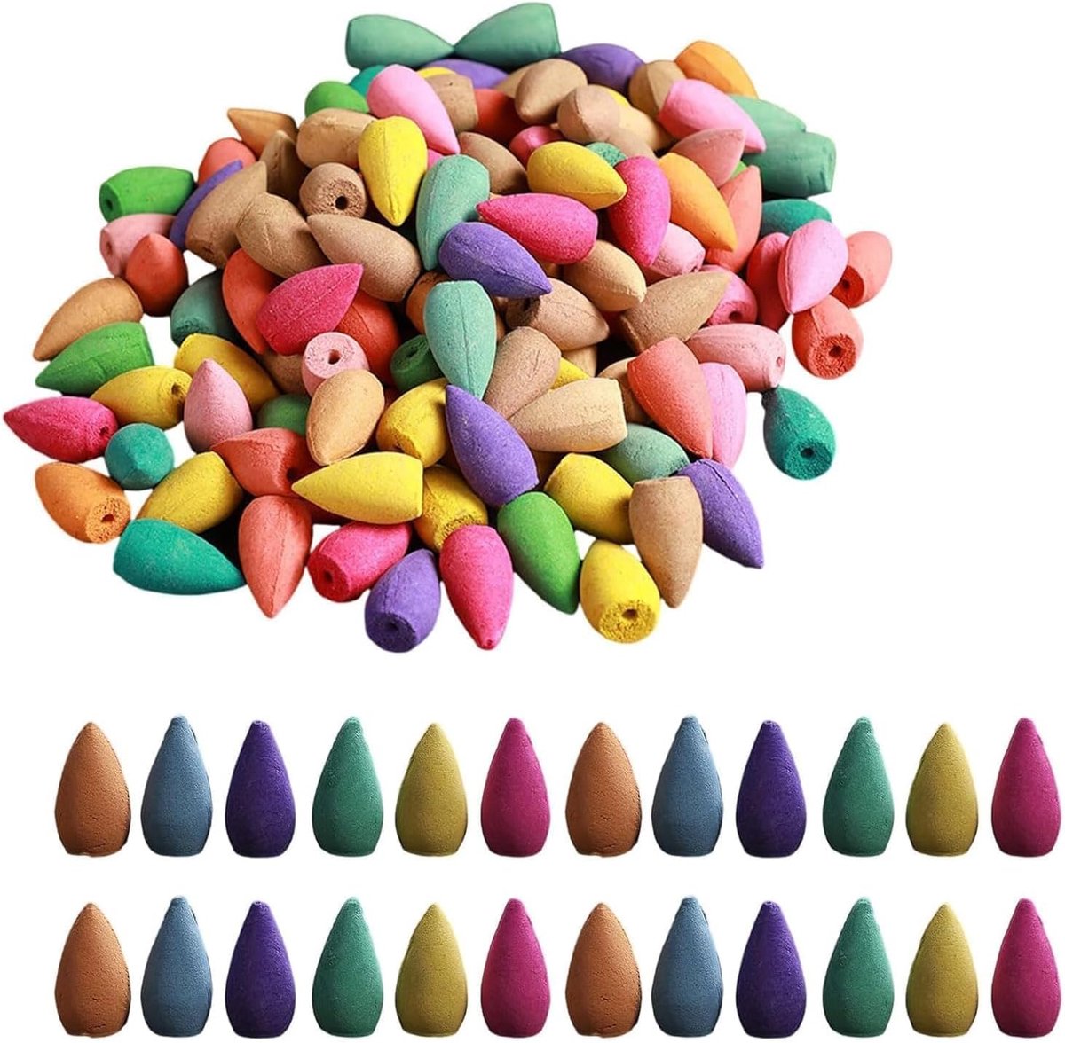 Räucherkegels 300pcs - Backflow Incense Cones - Vanille geur - Verfrissend en kalmerend - ShopVlot