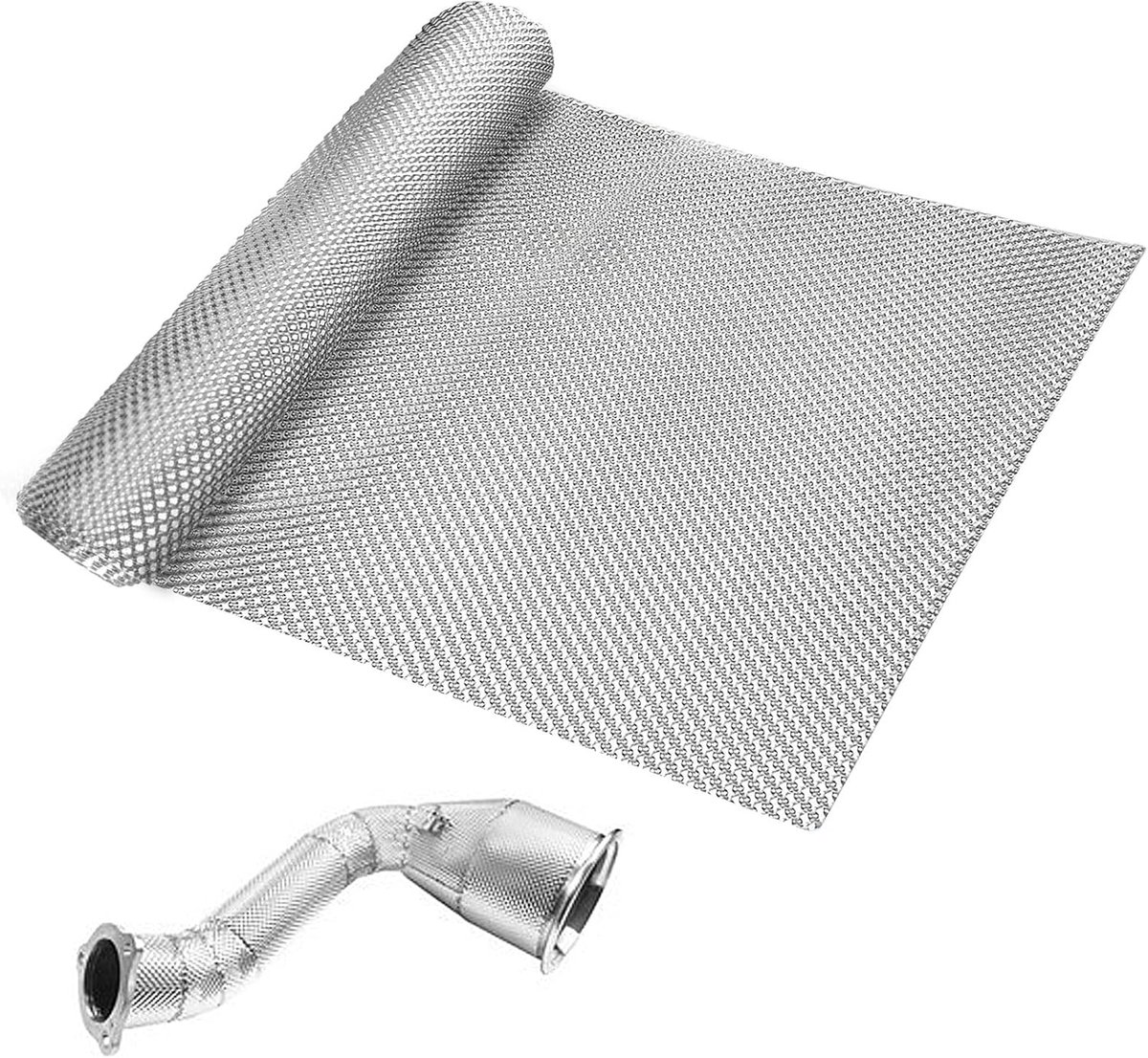 Heatbescherming plaat 100 x 40 cm - Aluminium folie - Geïmpregneerd - Effectieve warmte-isolatie - ShopVlot