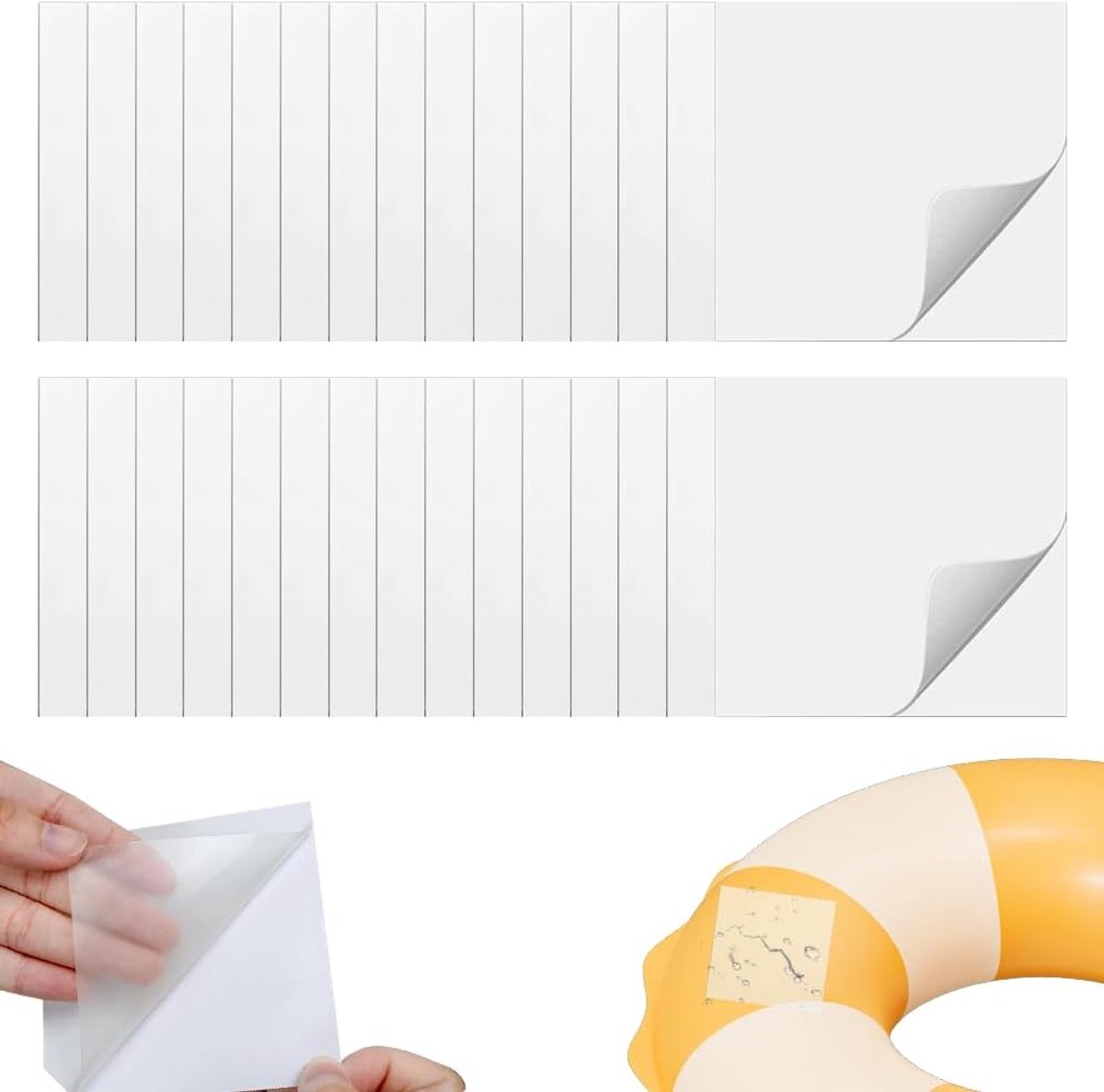 Opblaasbare reparatieset 30 stuks - TPU-zwembadreparatietape - waterdicht en zelfklevend - ShopVlot